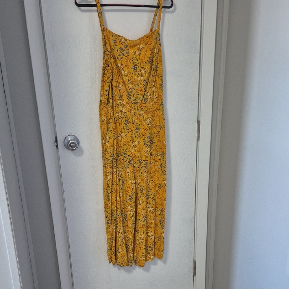 Yellow Floral Jumpsuit